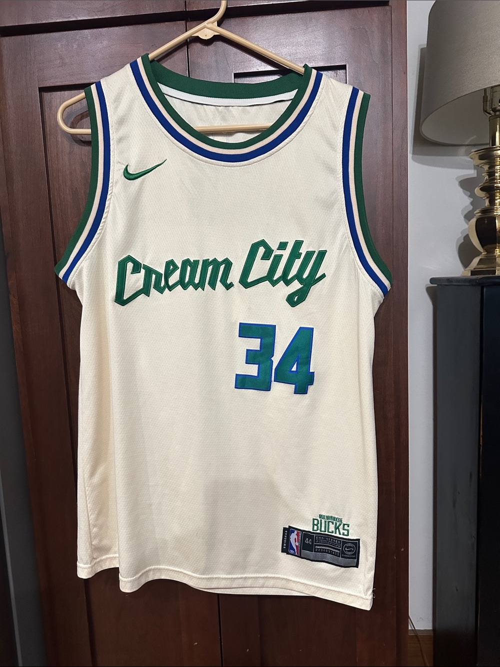 NBA Nike Swingman Giannis Antetokounmpo Cream City Jersey